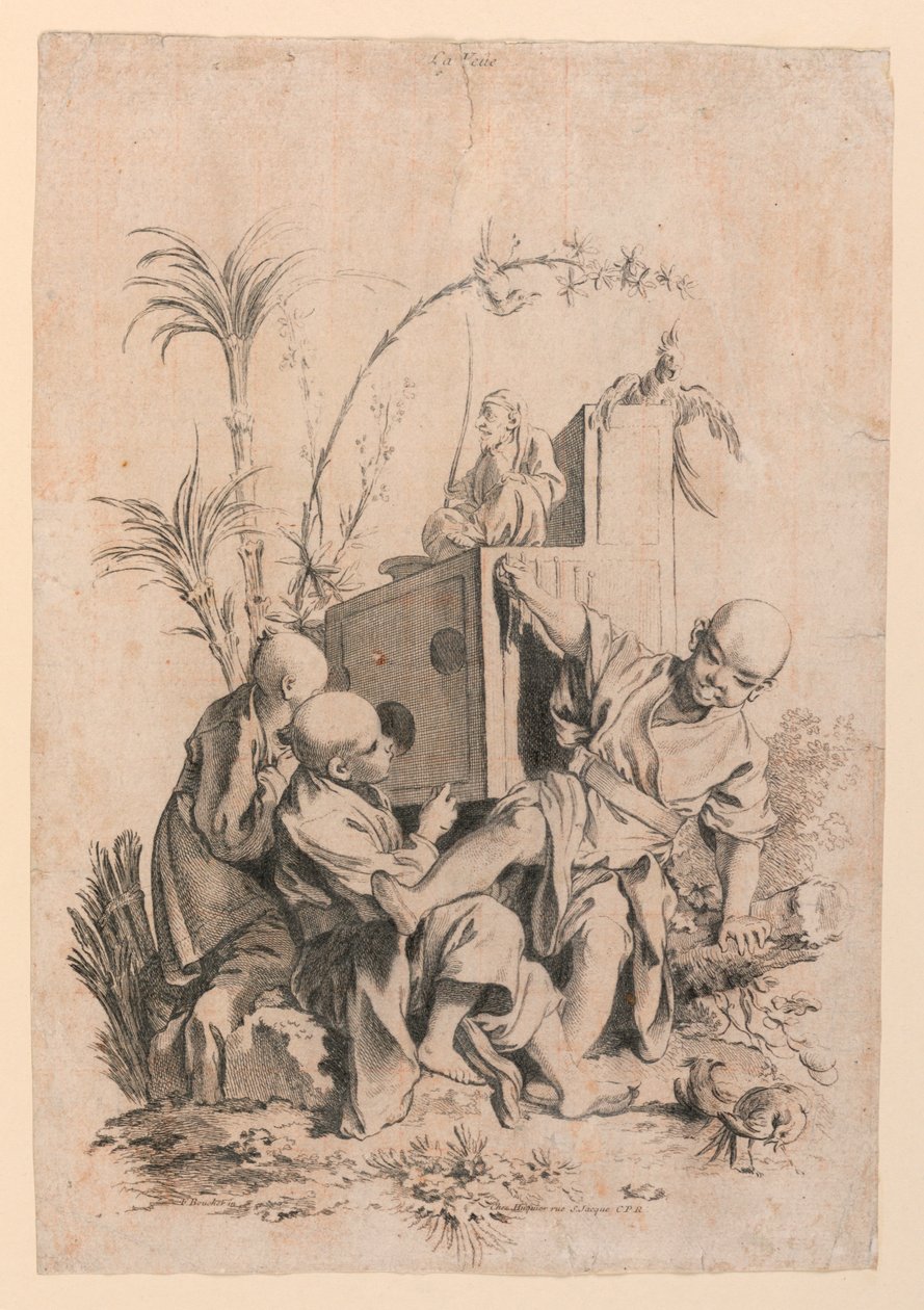 La Veue (Sight) ze série Les Cinq Senses (The Five Senses) od François Boucher