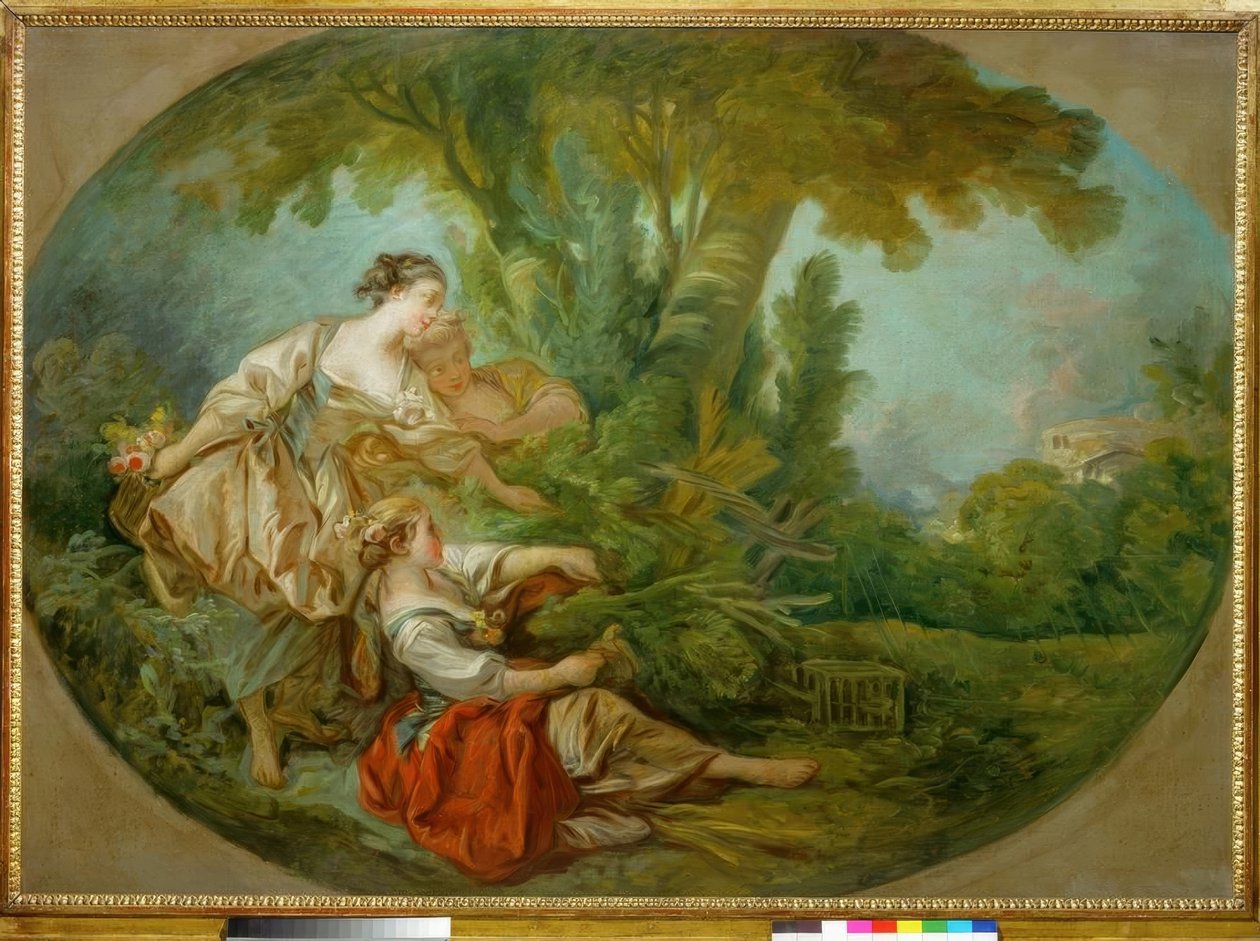 Volání, říká Pták chycený v sítích od François Boucher