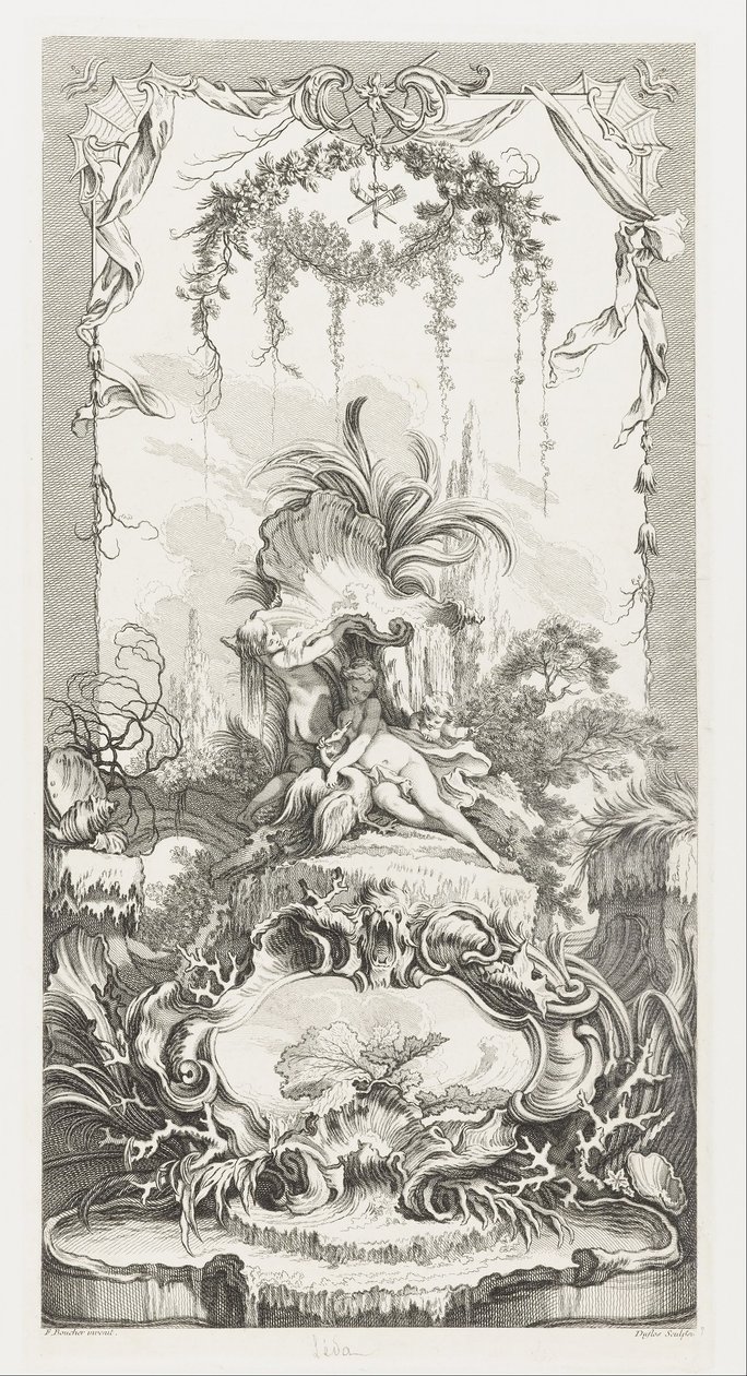 Leda v nových dílech pro obrazovky (nové koncepty pro obrazovky) od François Boucher