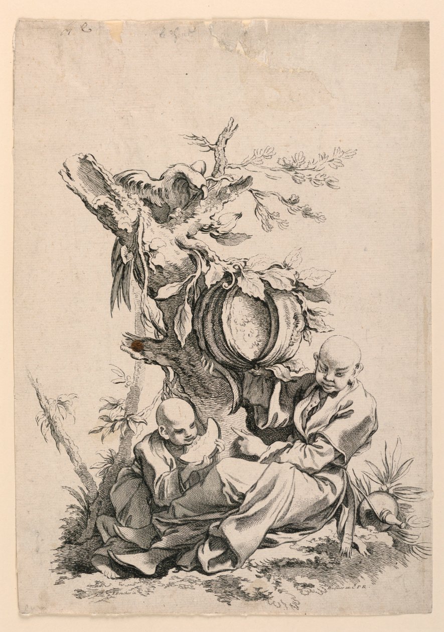 Le Gout (Taste) ze série Les Cinq Senses (The Five Senses) od François Boucher
