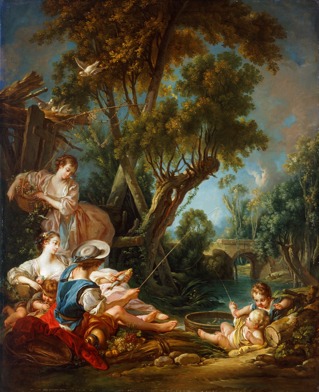 „Le Pecheur“ Rybář, 18. století od François Boucher