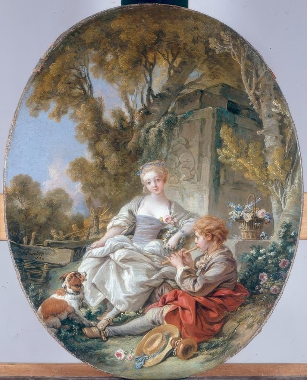 Flažoletový hráč od François Boucher
