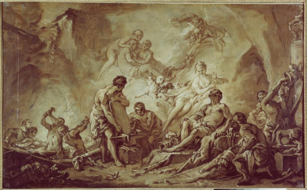 Kovárny na Vulkánu od François Boucher