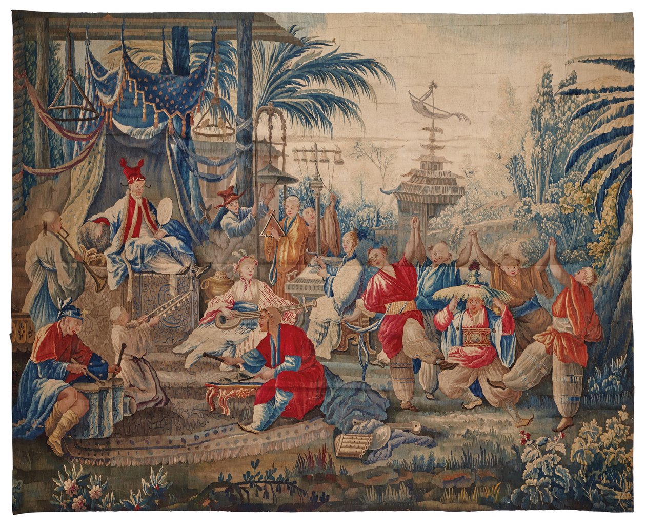 Tapisérie Ludvíka XVI. "aux Chinoiserie", Aubusson, lat. čtvrtina 18. století od François Boucher
