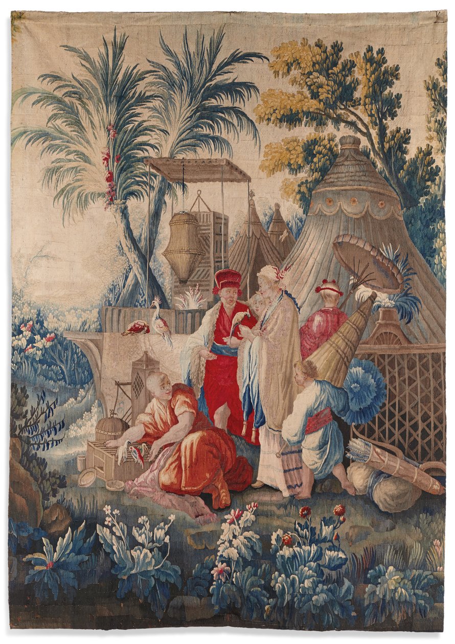Tapisérie Ludvíka XVI. "aux Chinoiserie", Aubusson, lat. čtvrtina 18. století od François Boucher