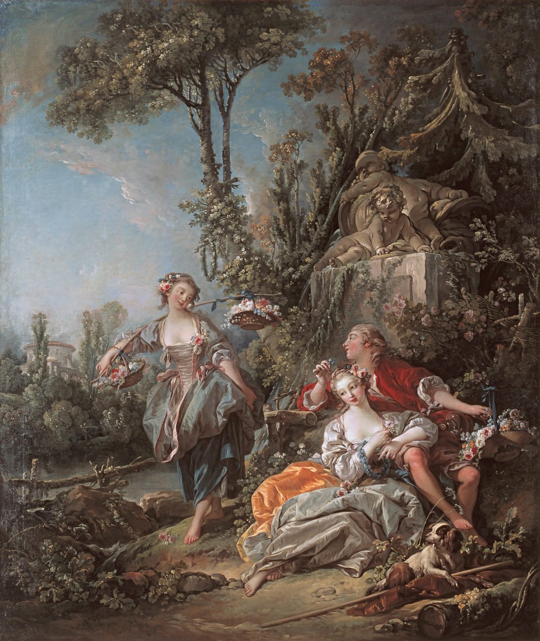 Milenci v parku od François Boucher