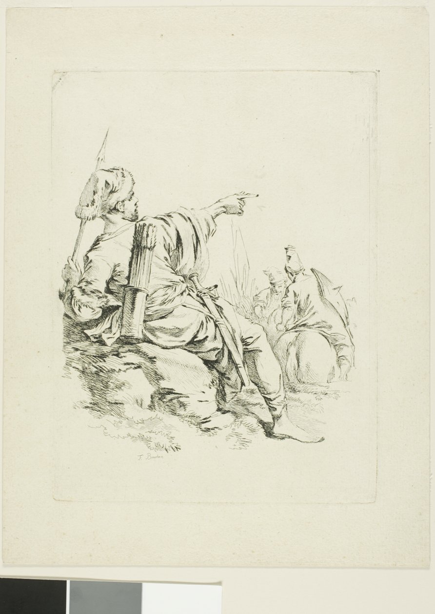 Orientální válečník od François Boucher