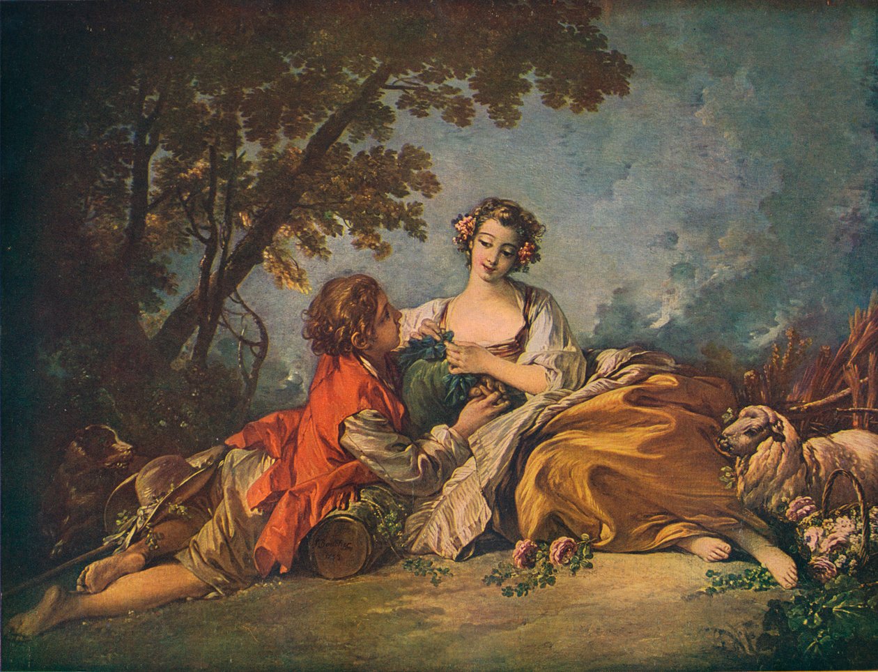 Pastorační předmět, 18. století od François Boucher