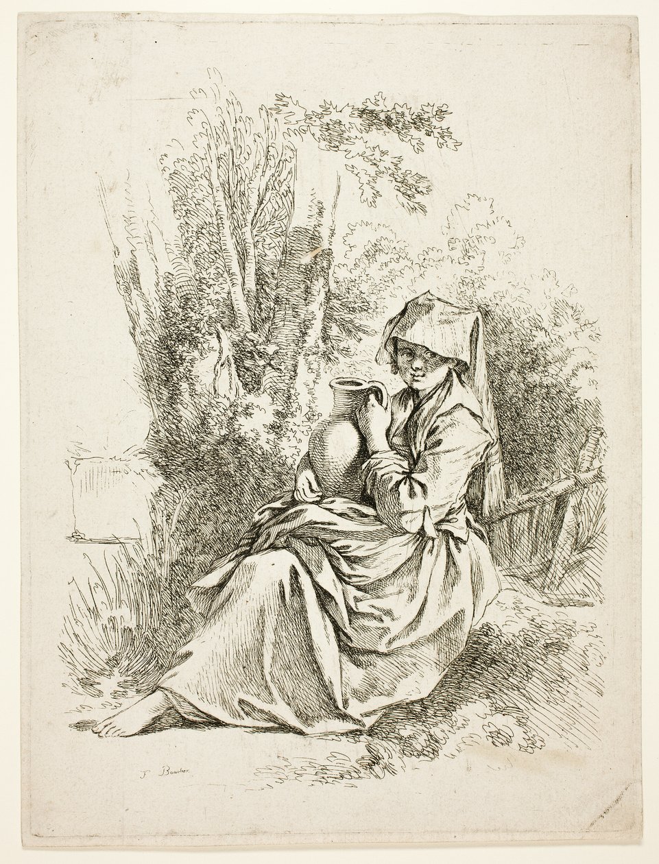 Selka se džbánem od François Boucher