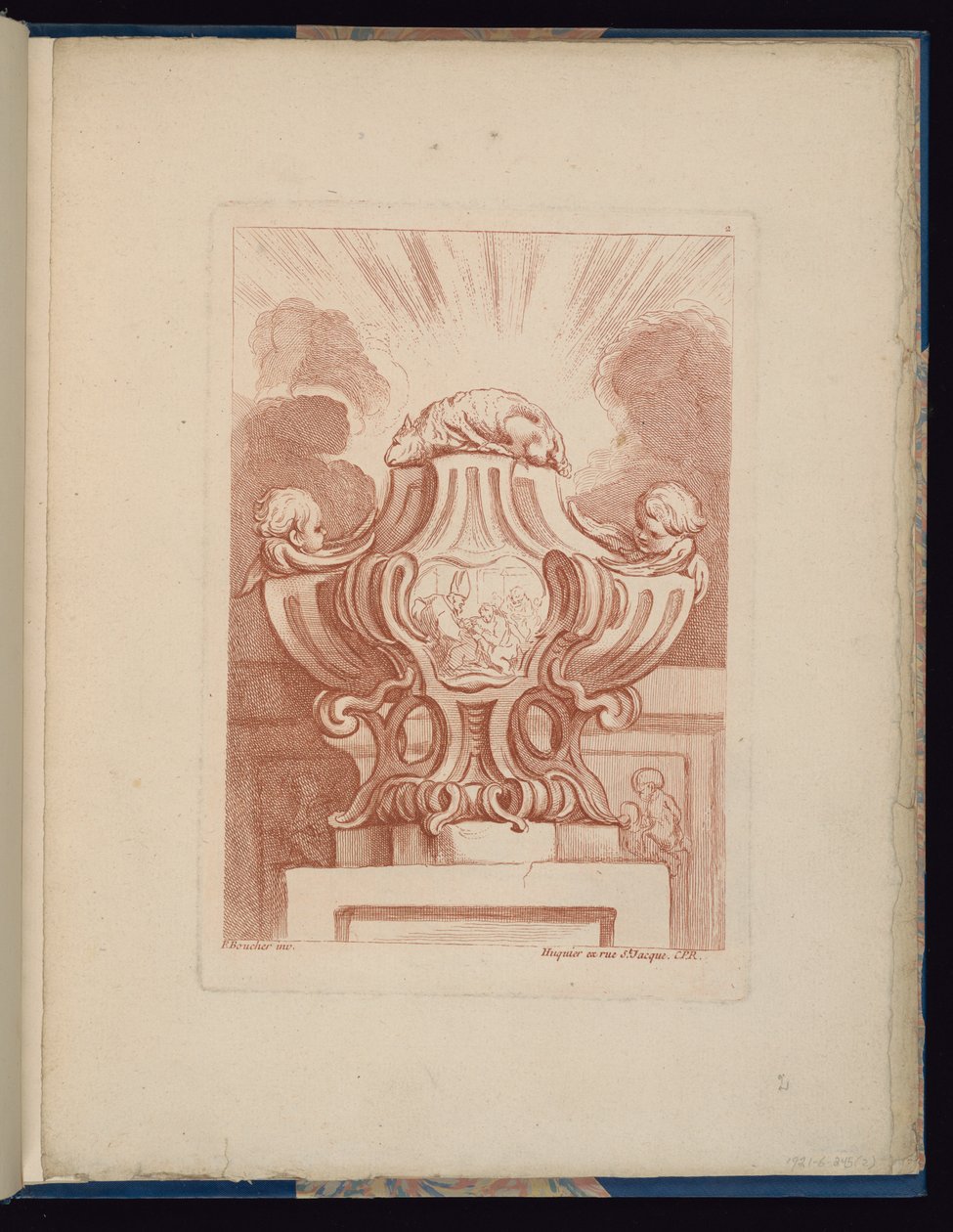 Talíř 2, Livre de vases (Kniha váz) od François Boucher