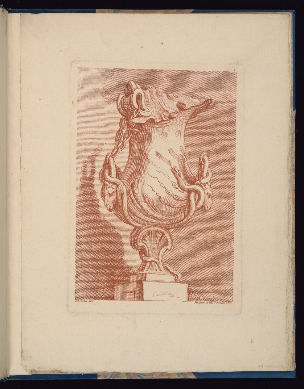 Talíř 4, Livre de vases (Kniha váz) od François Boucher