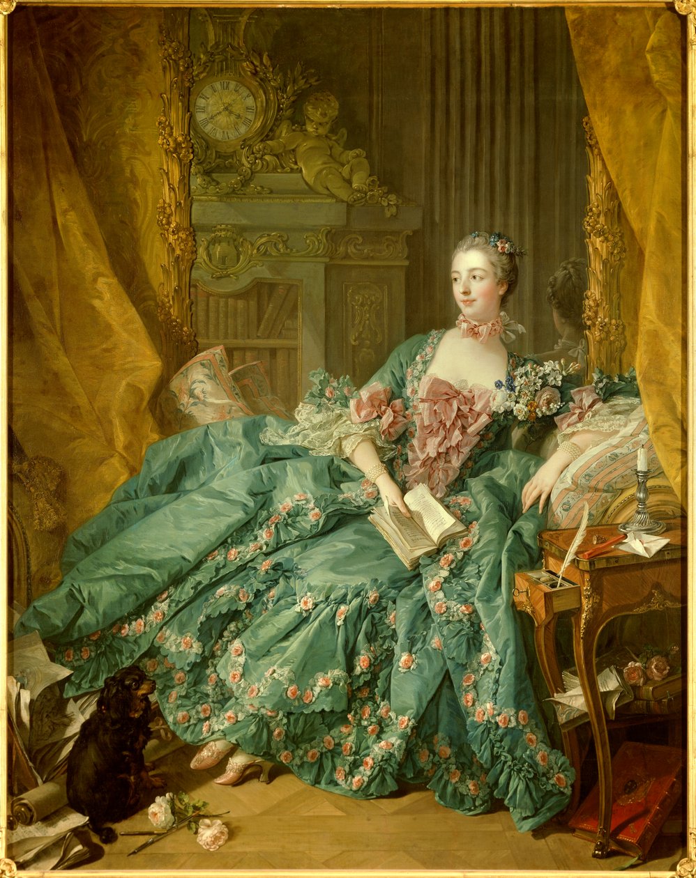 Portrét Jeanne Antoinette Poissonové, markýzy de Pompadour od François Boucher