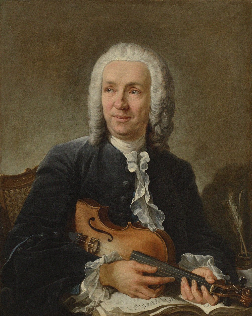 Portrét skladatele Francesca Geminianiho 1687-1762, c. 1745 od François Boucher
