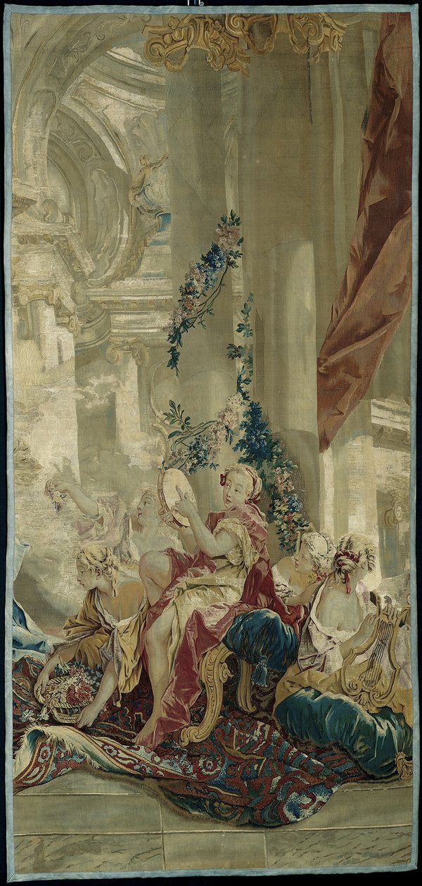 Vstup Psyché do Amorova paláce z Příběhu o Psyché od François Boucher