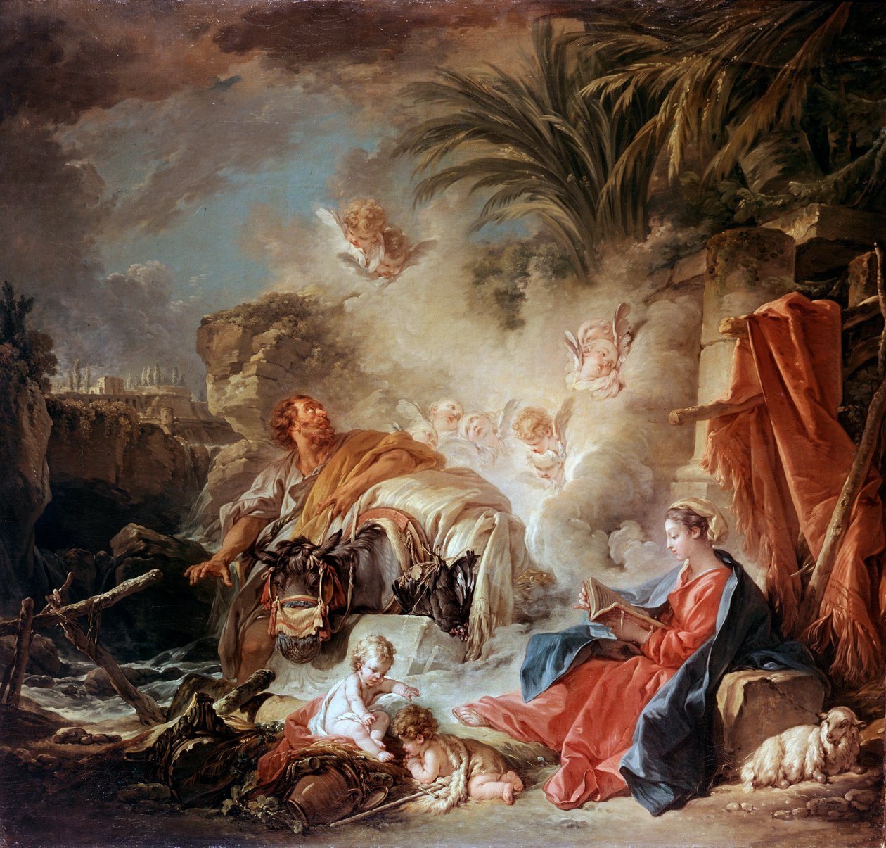 Odpočinek na útěku do Egypta, 1757. od François Boucher