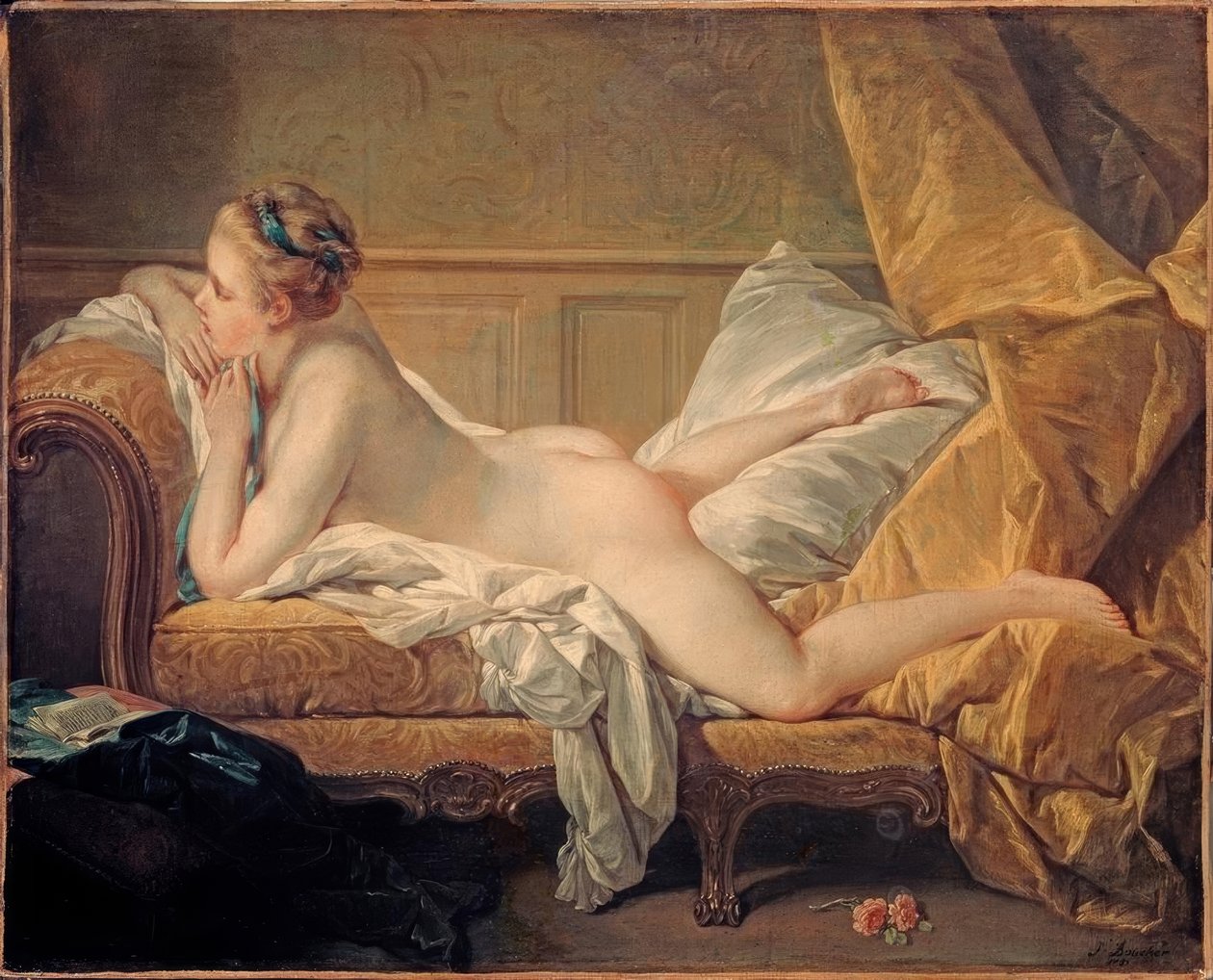 Odpočívající dívka od François Boucher