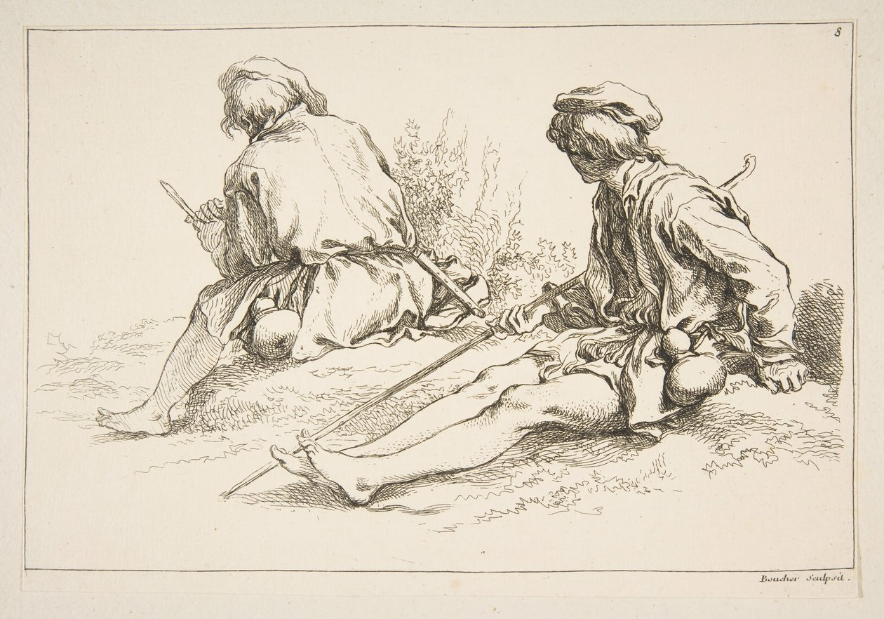 List skic, 1753. od François Boucher