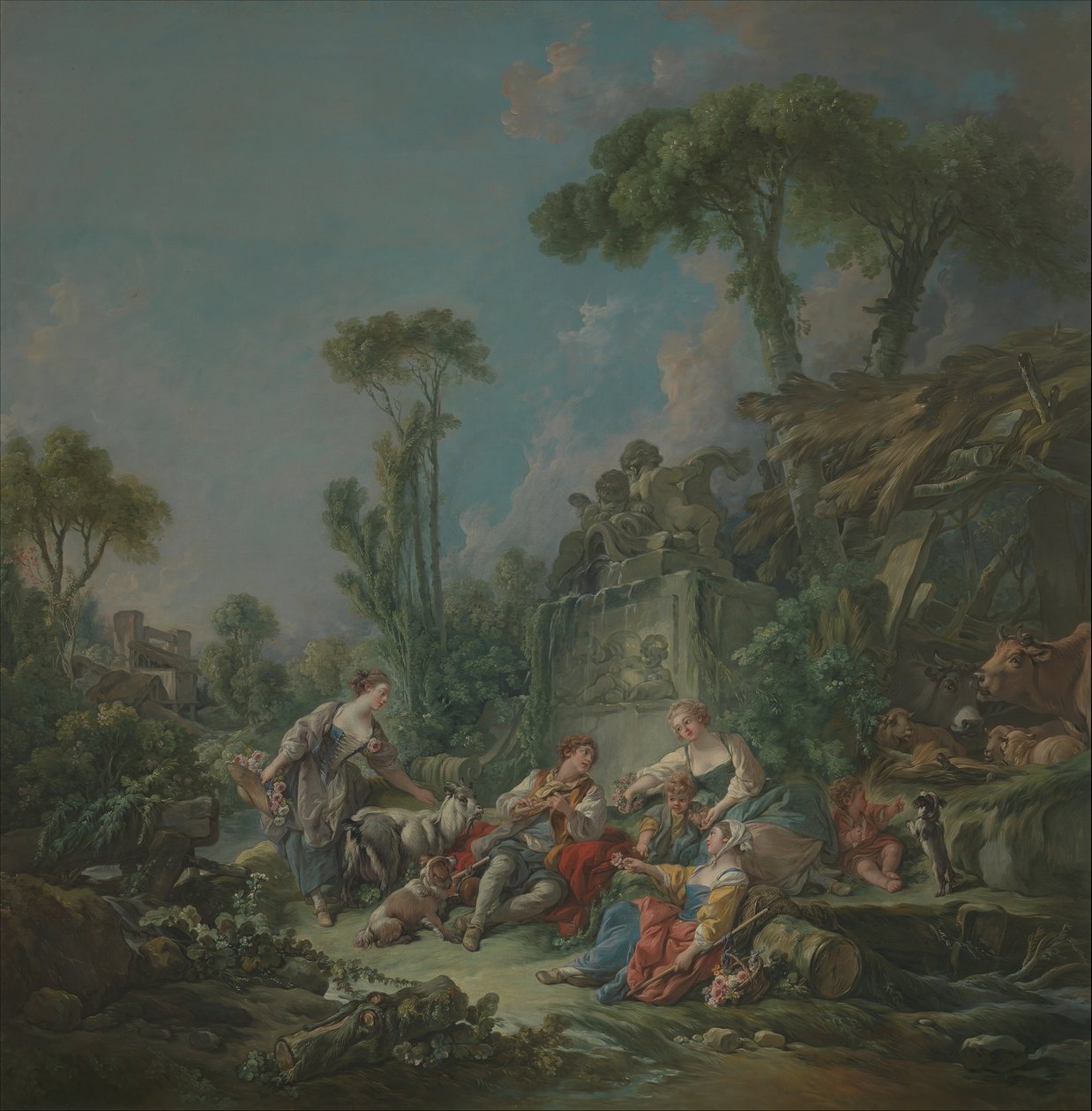 Pastýřská idyla, 1768. od François Boucher