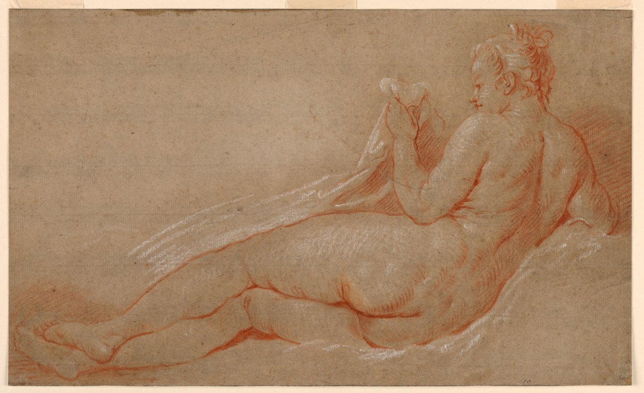 Studie pro ležící akt od François Boucher