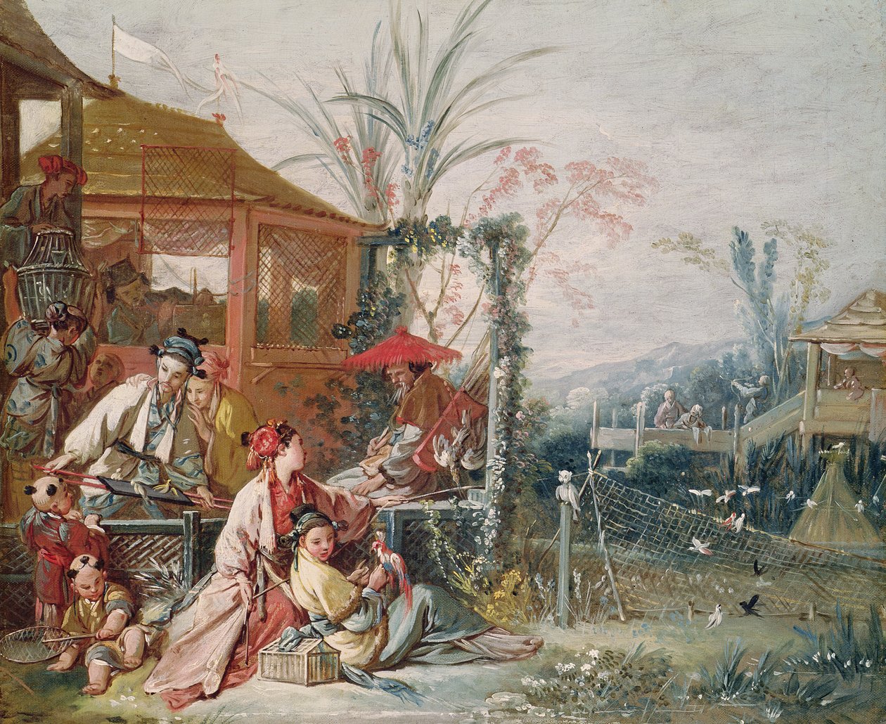 Čínský lov, kolem roku 1742 od François Boucher