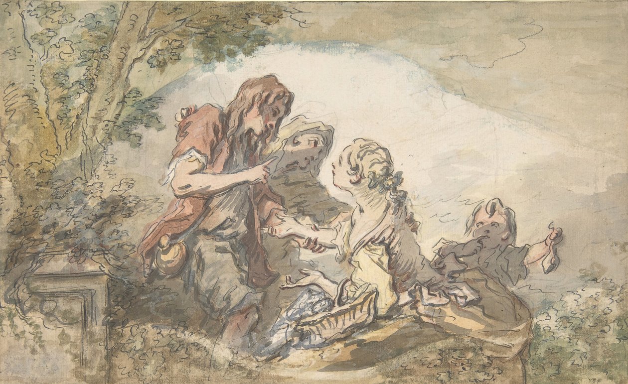 Věštkyně, 18. století. od François Boucher