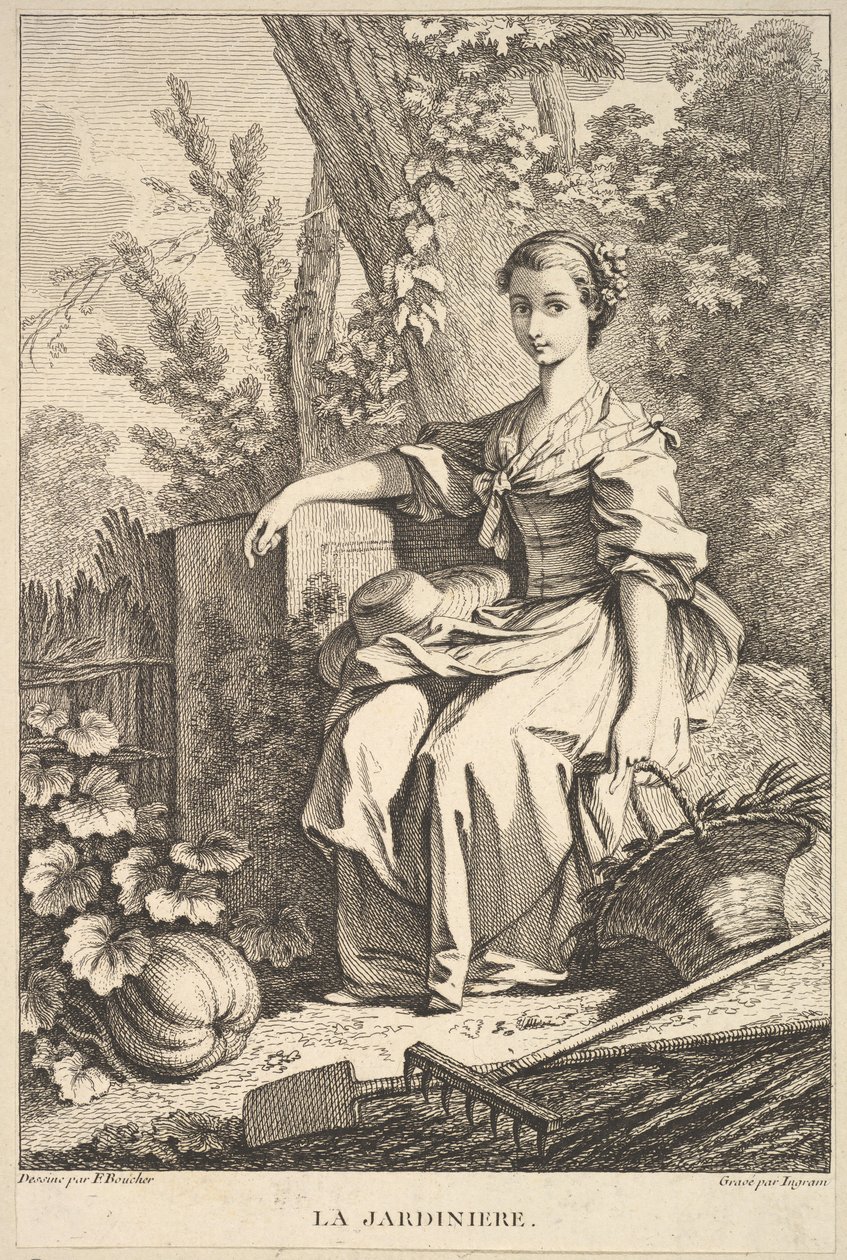 Zahradník, 1741-63. od François Boucher