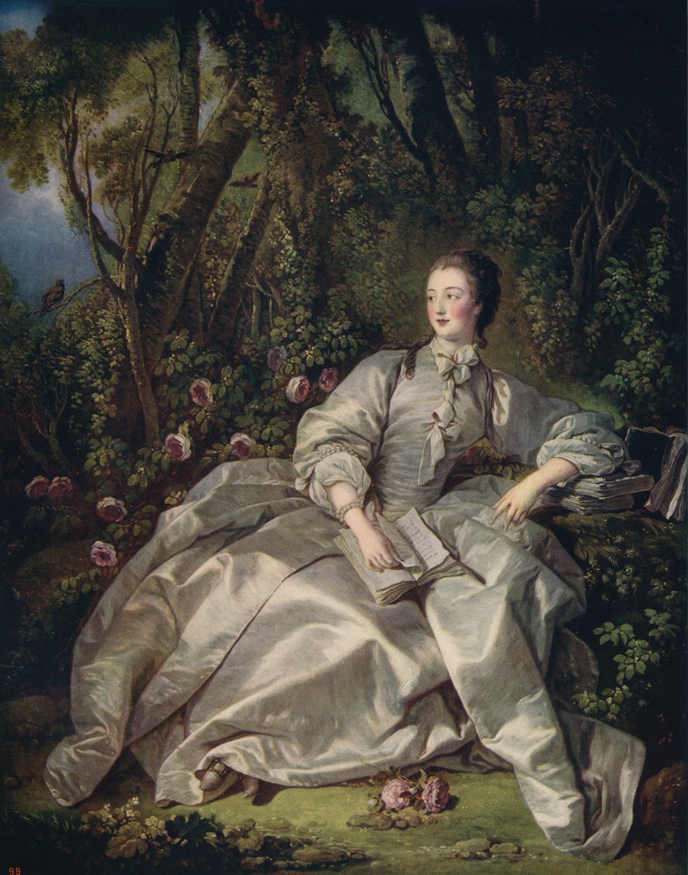 Markýz De Pompadour, 1758, c1915 od François Boucher