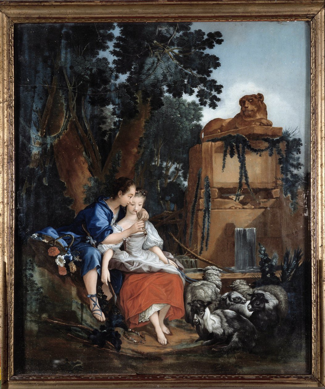 Lecon na flétnu od François Boucher