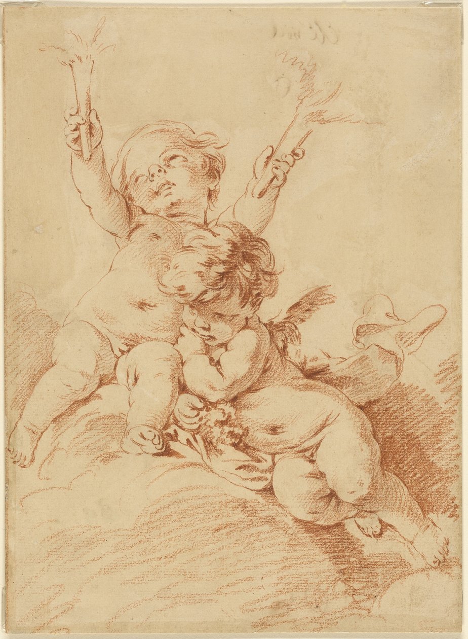 Dva Putti od François Boucher