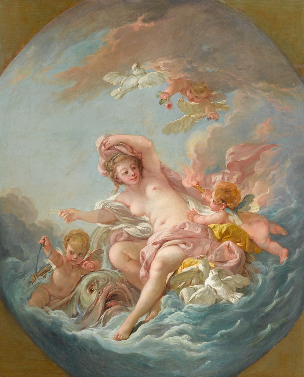 Venuše vycházející z vln, kolem roku 1766 od François Boucher