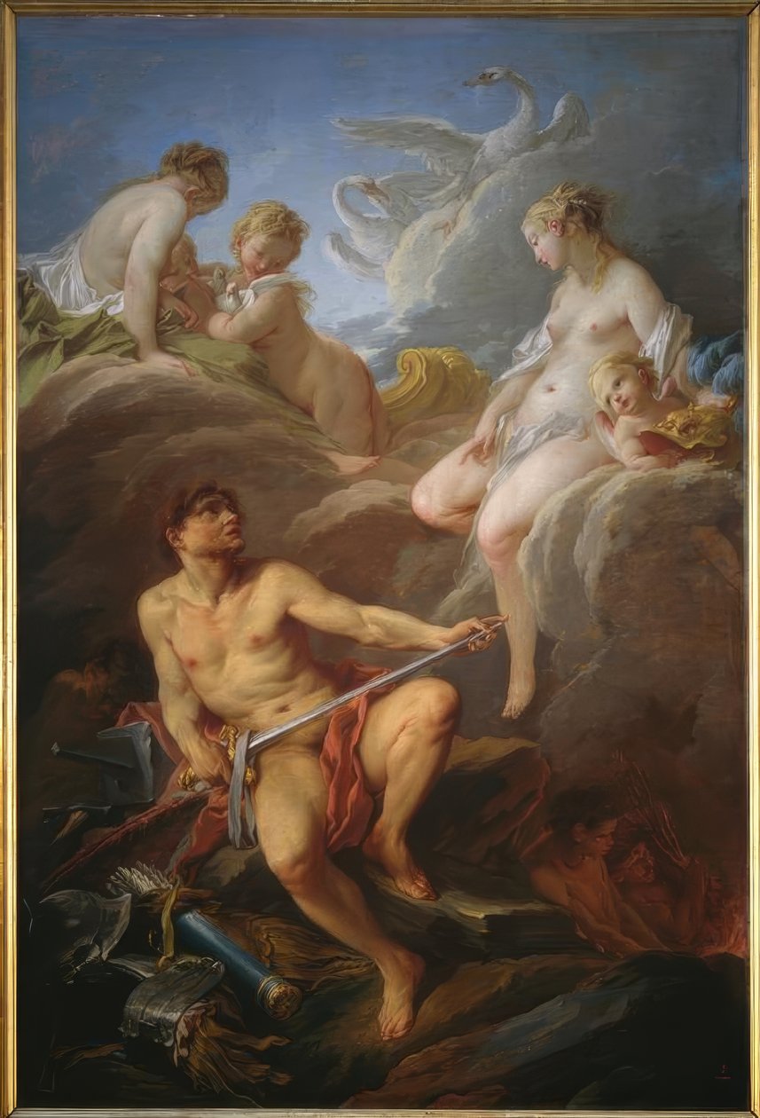 Venus žádá Vulcana o zbraně pro Aenease od François Boucher