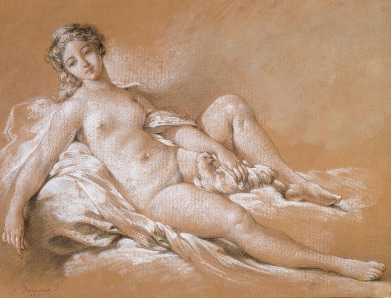 Pojď k holubici od François Boucher