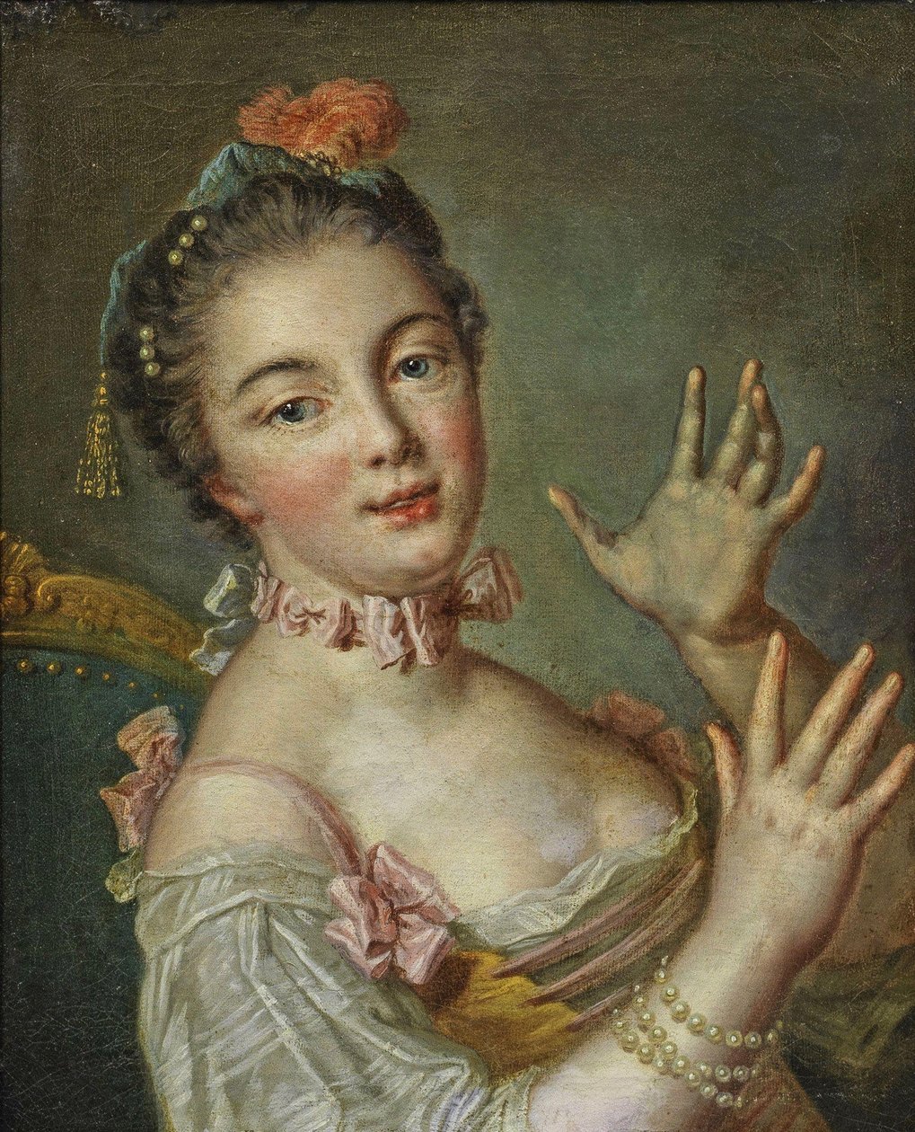 Mladá dáma od François Boucher