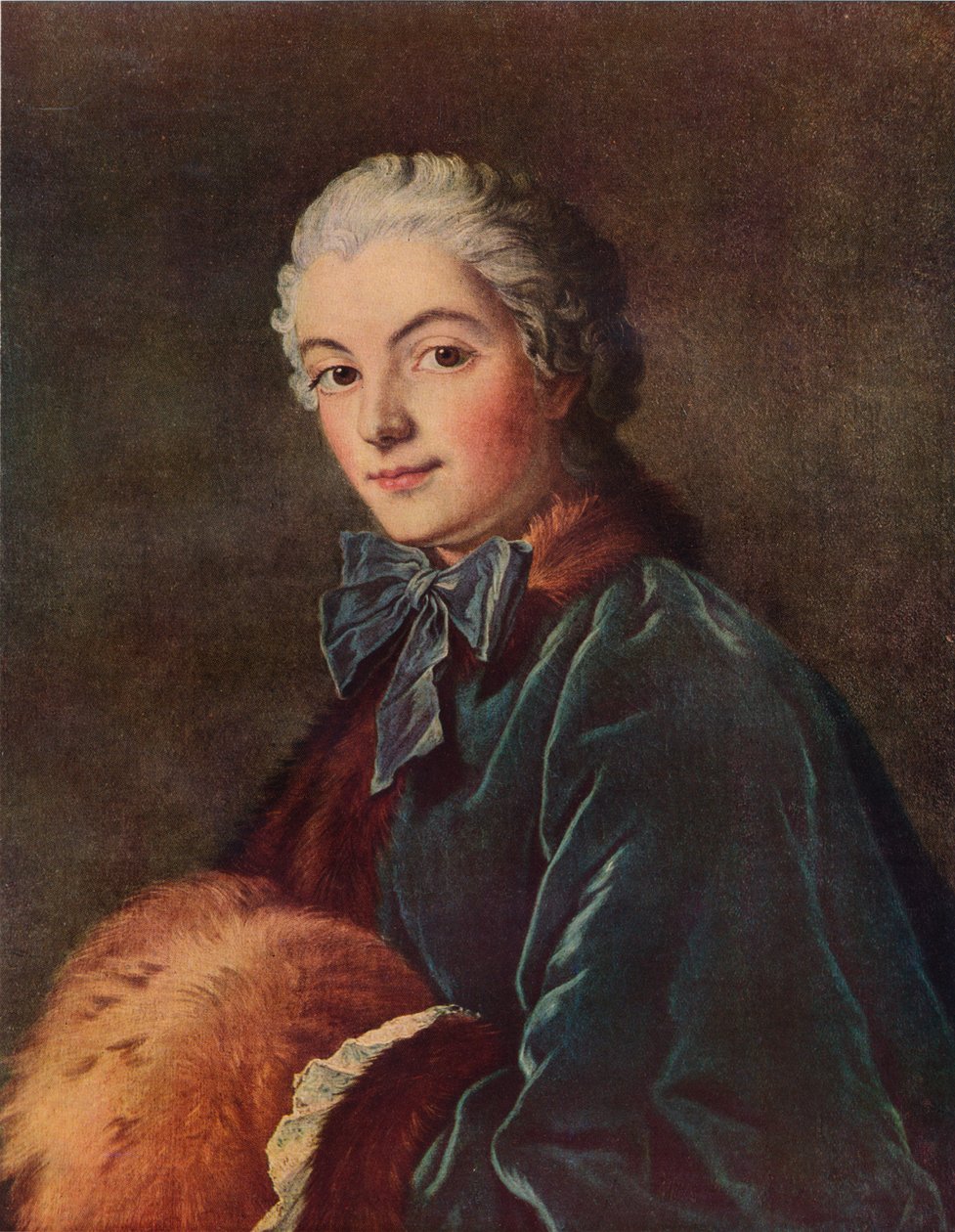 Mladá dáma s rukávníkem, c1750, 1938 od François Boucher