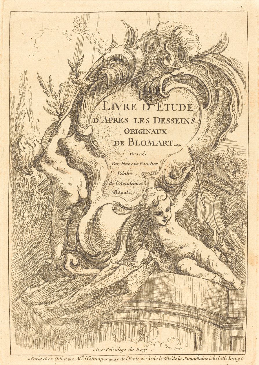 Titulní strana od François Boucher after Abraham Bloemaert