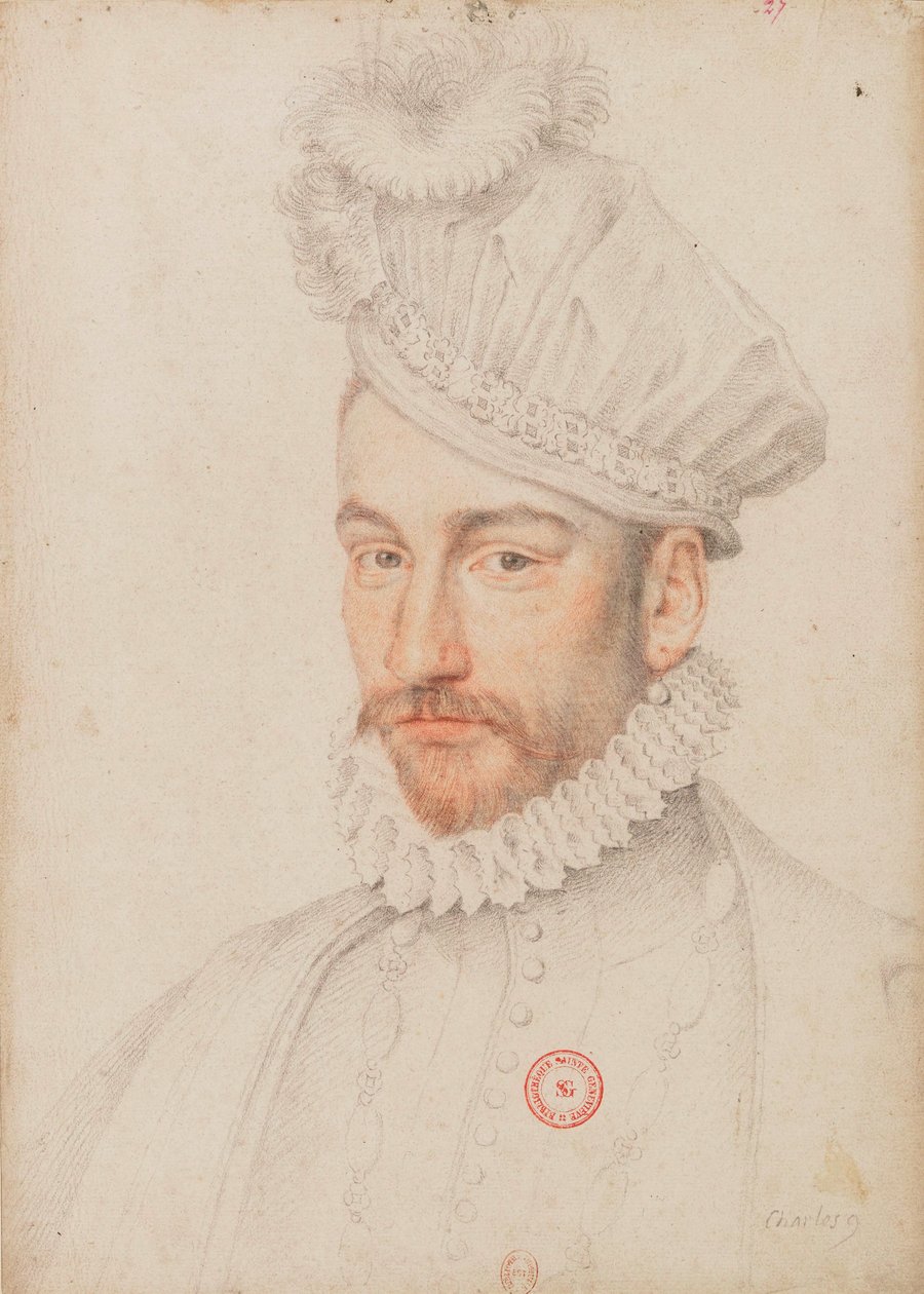 Karel IX. francouzský3 od François Clouet