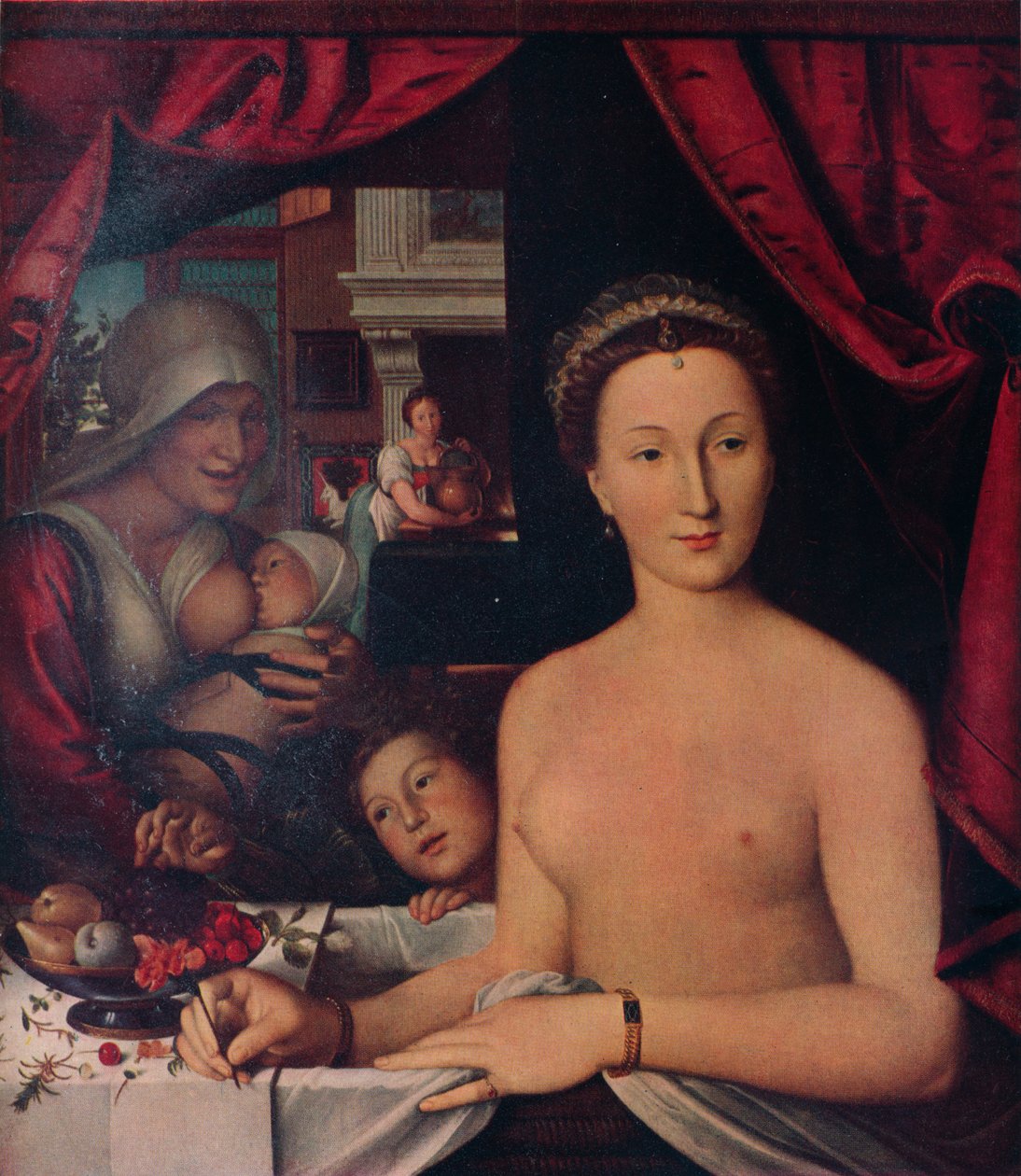 Dame Au Bain Dáma v její koupeli, c1571 od François Clouet