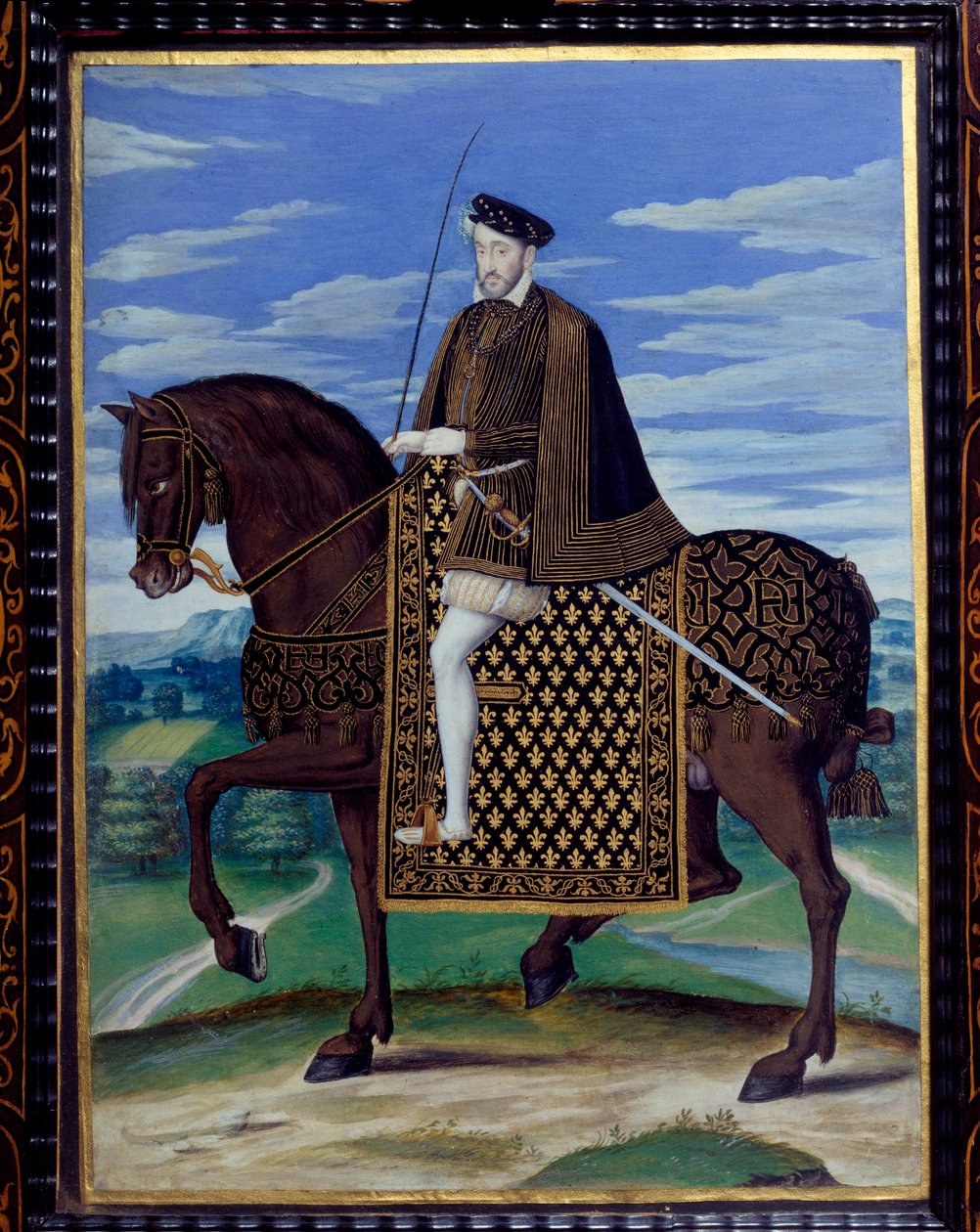Jezdecký portrét Jindřicha II od François Clouet