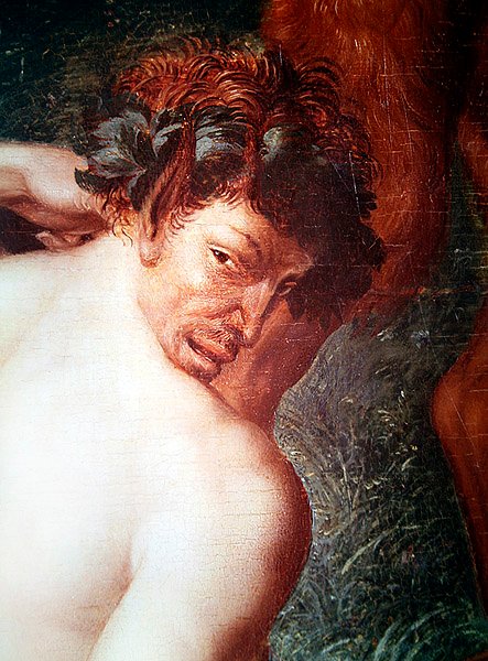 Hlava satyra od Diany Bathing od François Clouet