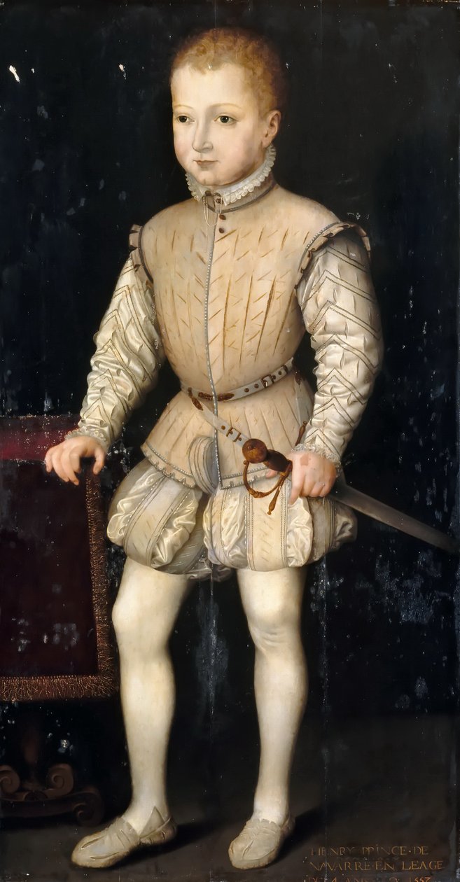 Jindřich IV Francouzský jako dítě od François Clouet