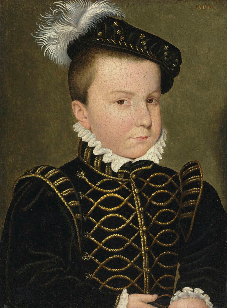 Portrét Hercula-Françoise, vévody z Alençonu a Anjou (1555-1584) od François Clouet
