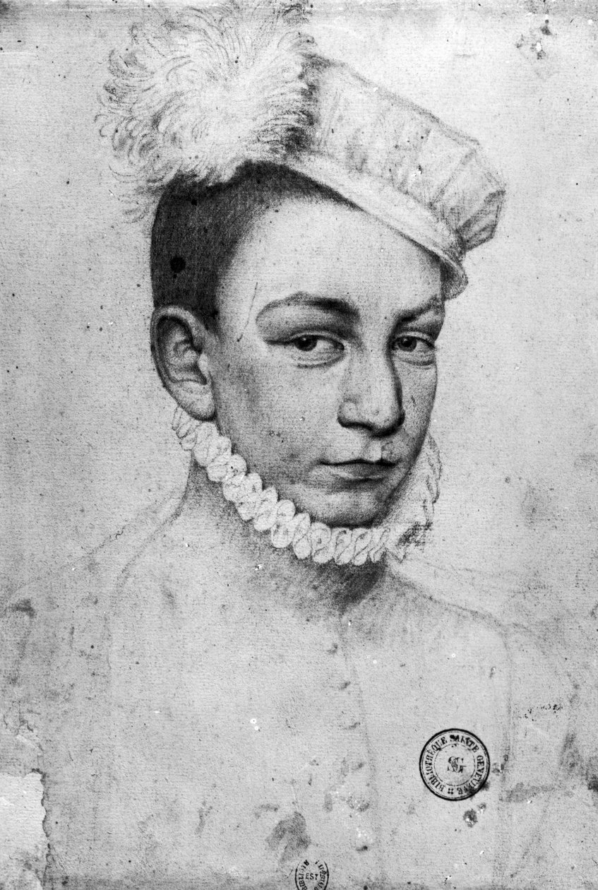 Portrét francouzského krále Karla IX., 1561 od François Clouet