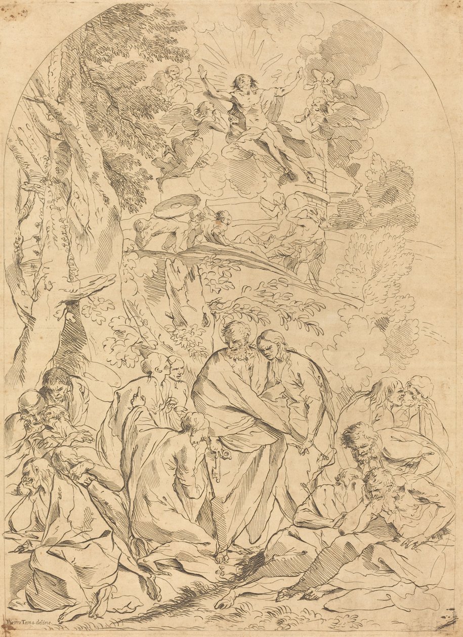 Vzkříšení od François Collignon after Pietro Testa