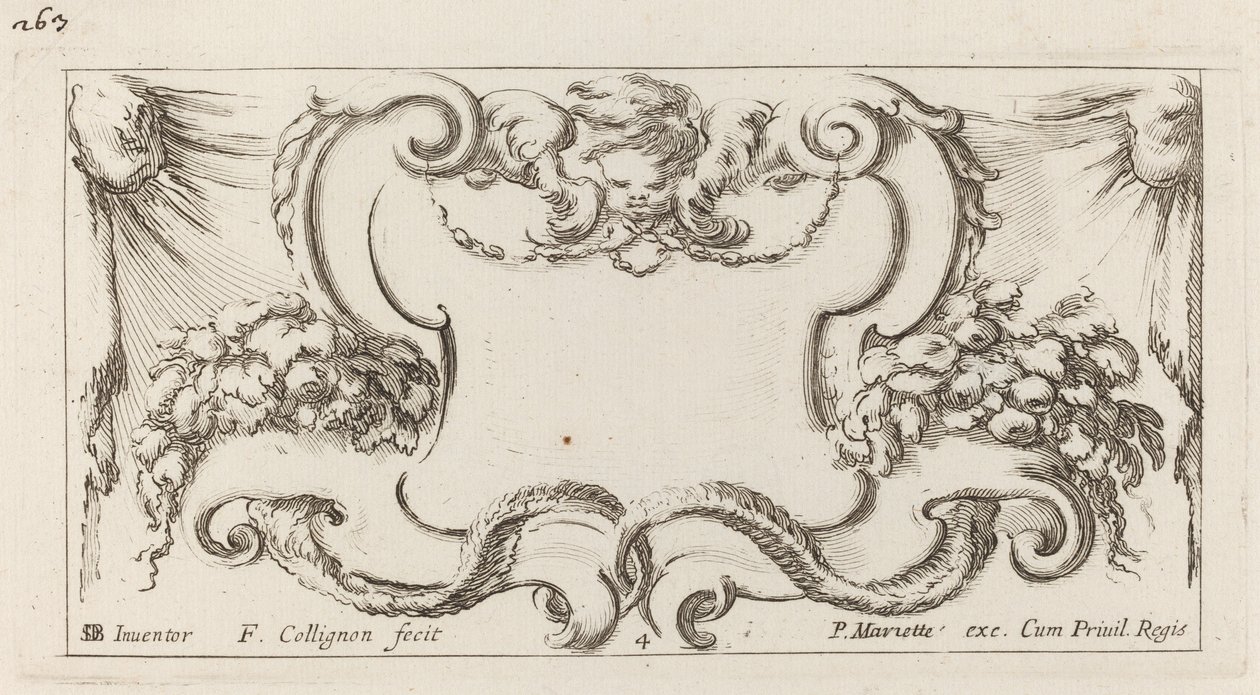 Kartuše od François Collignon after Stefano Della Bella