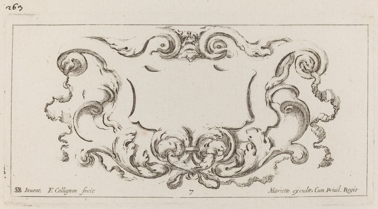 Kartuše od François Collignon after Stefano Della Bella