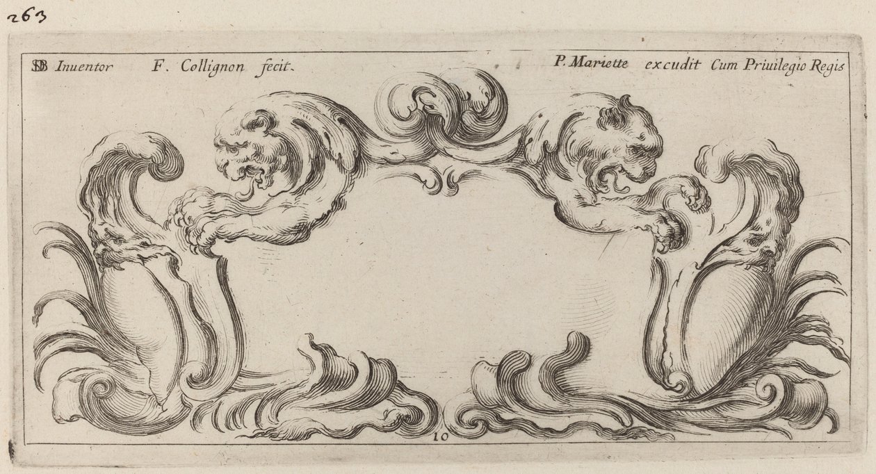 Kartuše od François Collignon after Stefano Della Bella