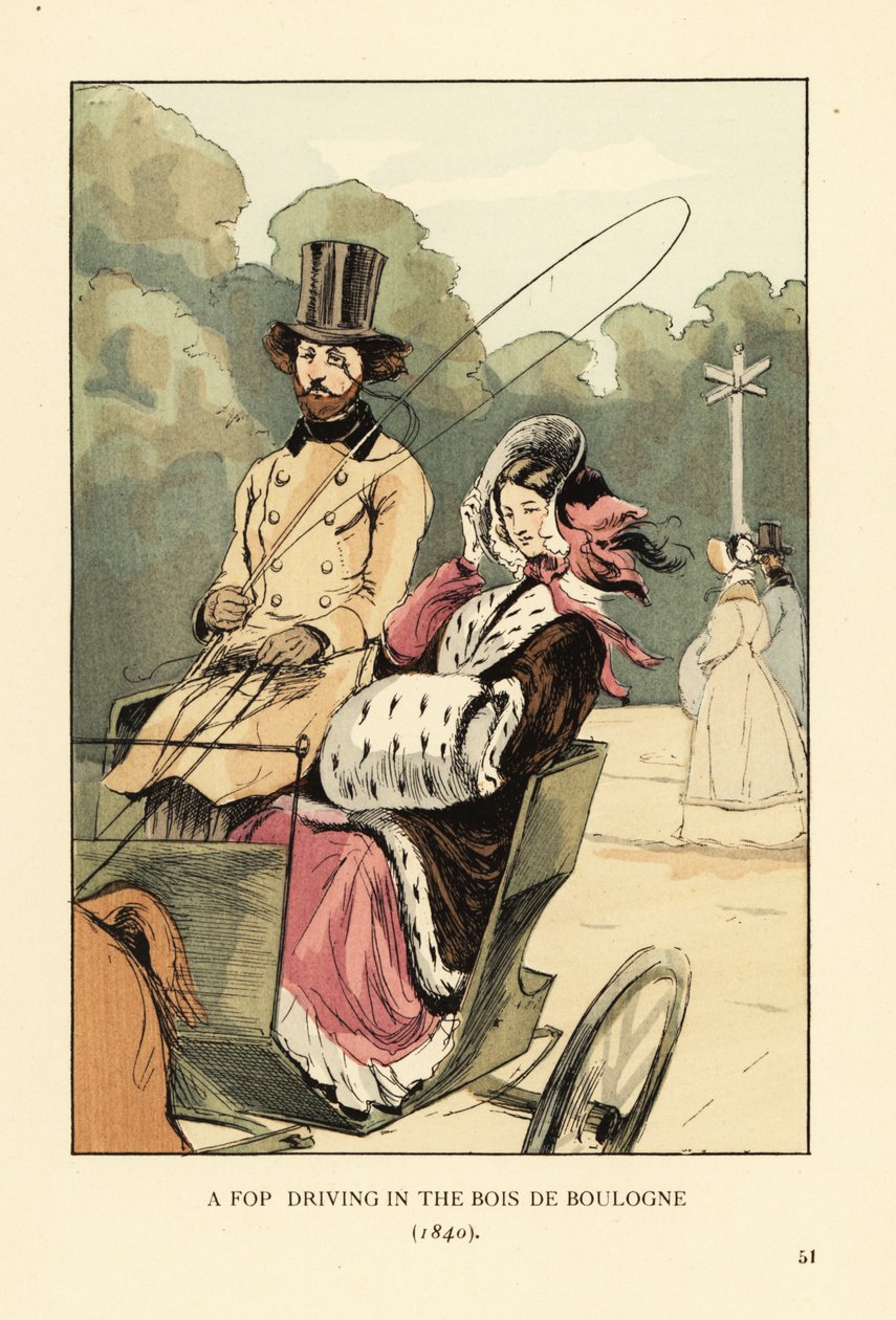 Kluk jezdící v Bois de Boulogne od François Courboin