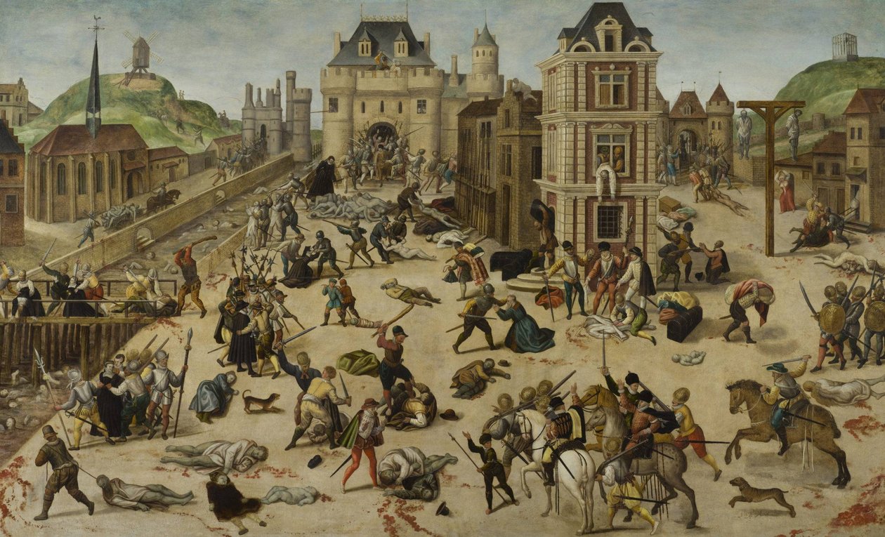 Masakr na Den svatého Bartoloměje od Francois Dubois