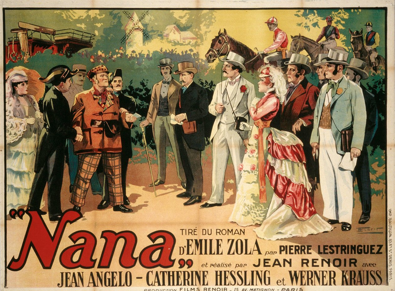 Filmový plakát Nana od Jeana Renoira, 1926. od François Florit