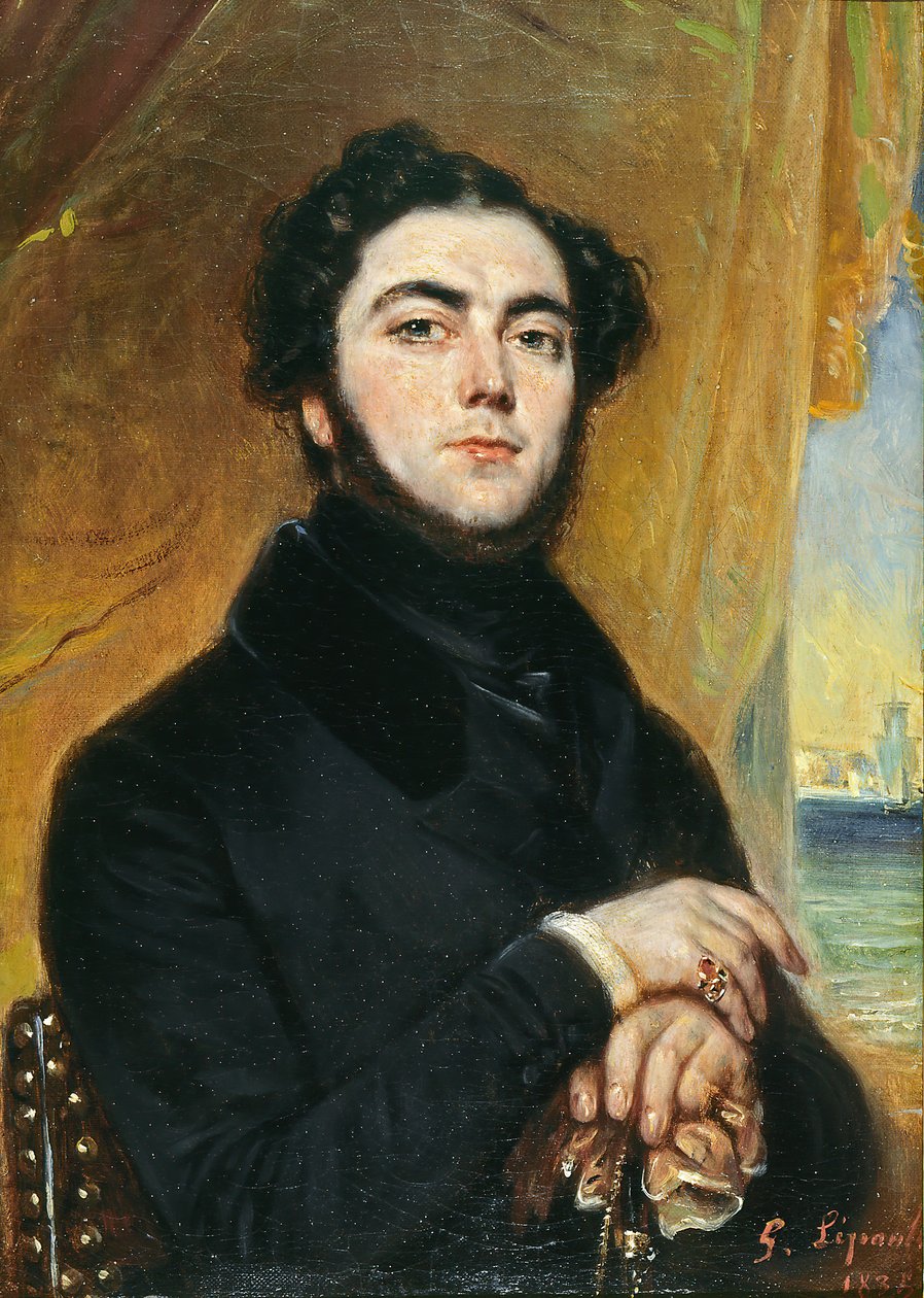 Portrét romanopisce Eugène Sue 1804-1857, 1836. od François Gabriel Lépaulle